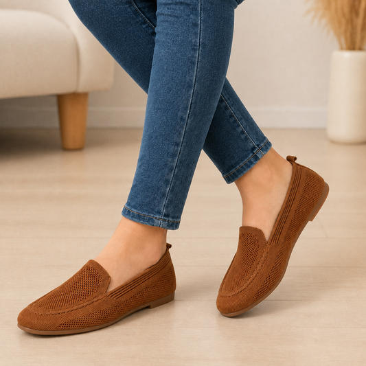 Mocassim Feminino Confortável em Malha Respirável – Siena