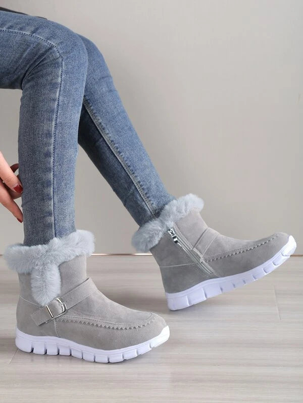 Bota Feminina de Inverno Aveludada - Meggie