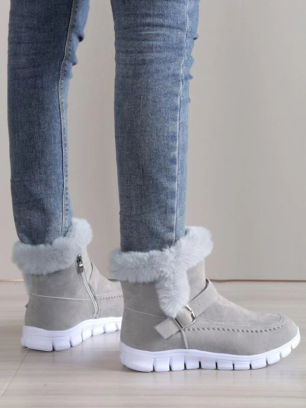 Bota Feminina de Inverno Aveludada - Meggie