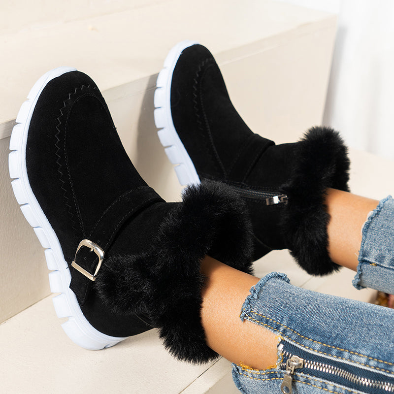 Bota Feminina de Inverno Aveludada - Meggie