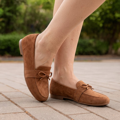 Mocassim Luxo Camurça com Laço – Savona