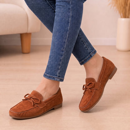 Mocassim Luxo Camurça com Laço – Savona