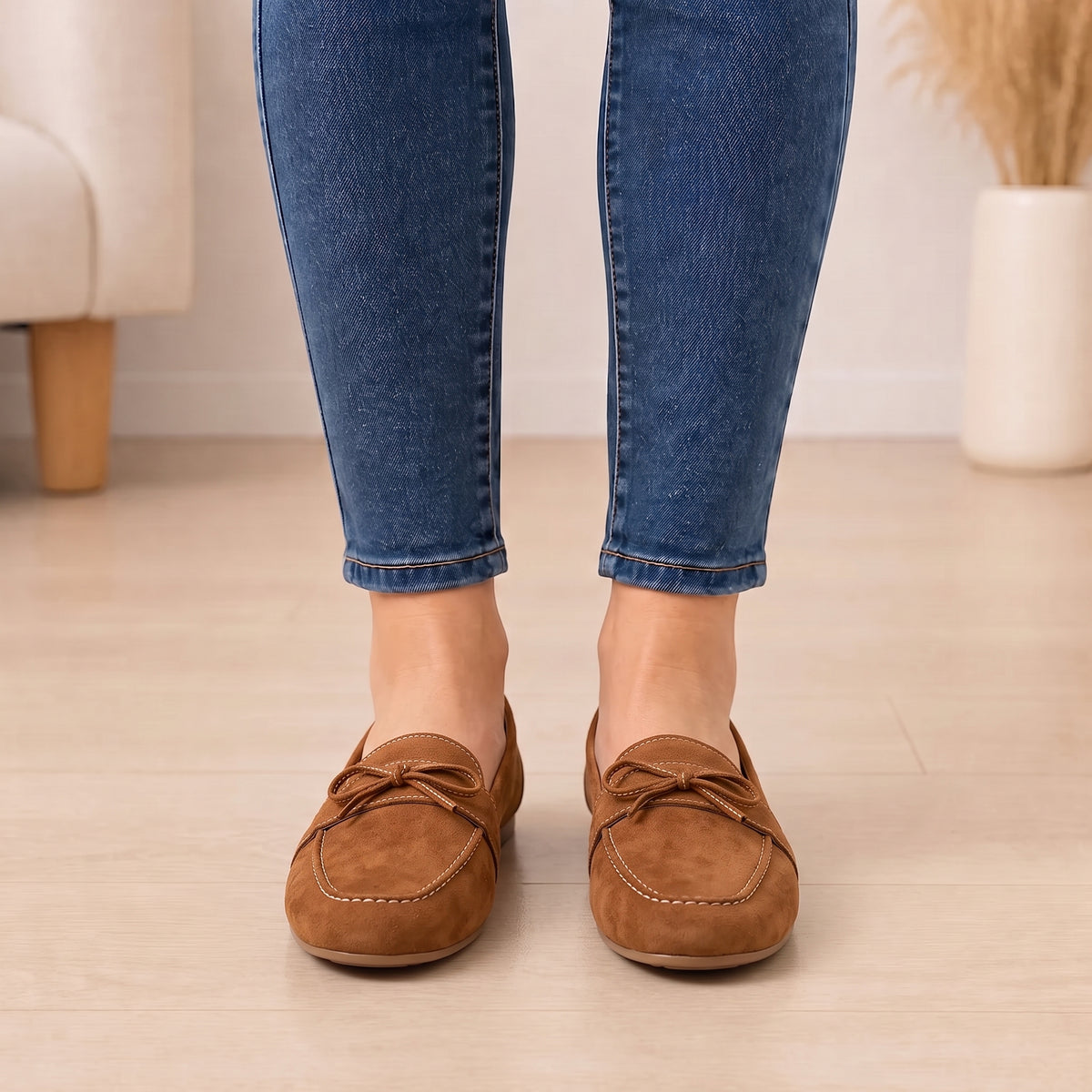 Mocassim Luxo Camurça com Laço – Savona