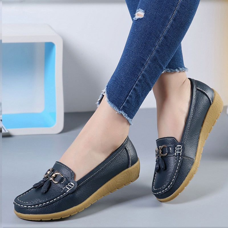 Mocassim Belaço Couro