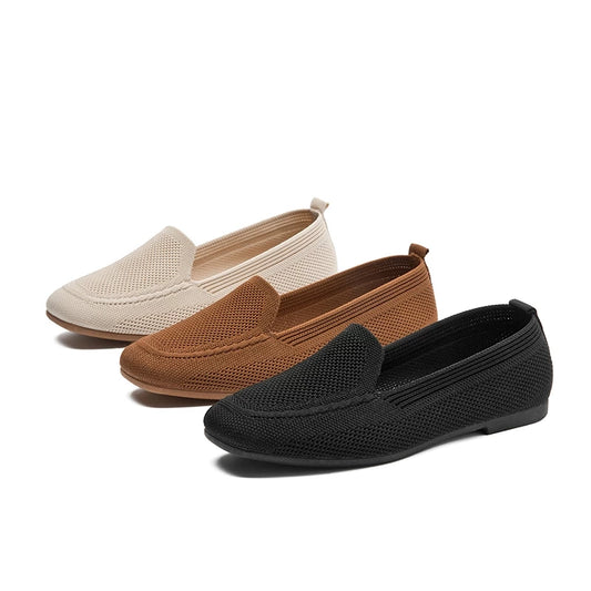 Mocassim Feminino Confortável em Malha Respirável – Siena