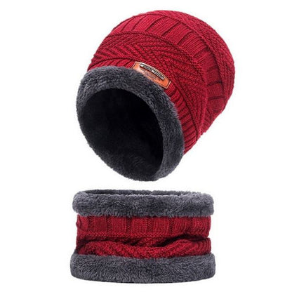 Kit Touca e Cachecol Gola Forrada de Lã