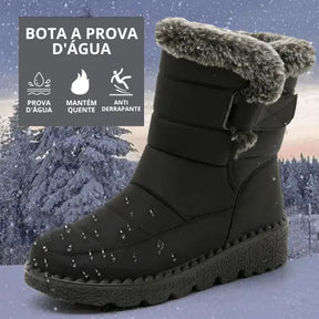 Bota Feminina de Inverno Peluciada Impermeável - Tifany