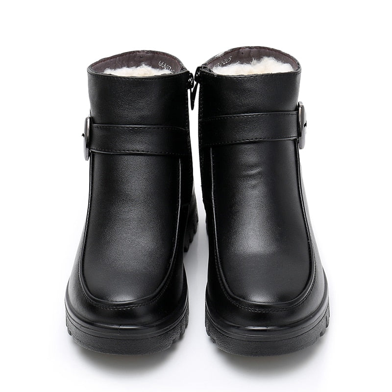 Bota Feminina Couro de Inverno Paris