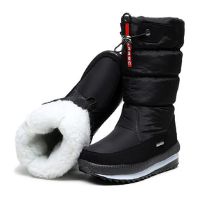 Bota Feminina de Inverno SnowPro Forrada com Lã Sintética Térmica